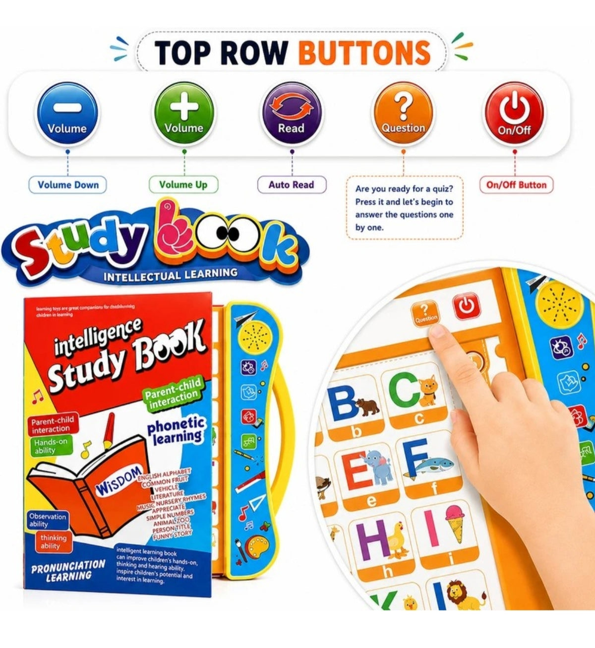 Kids Intelligent Study Book with Interactive Talking Pen | Early Learning Educational Book for Children
