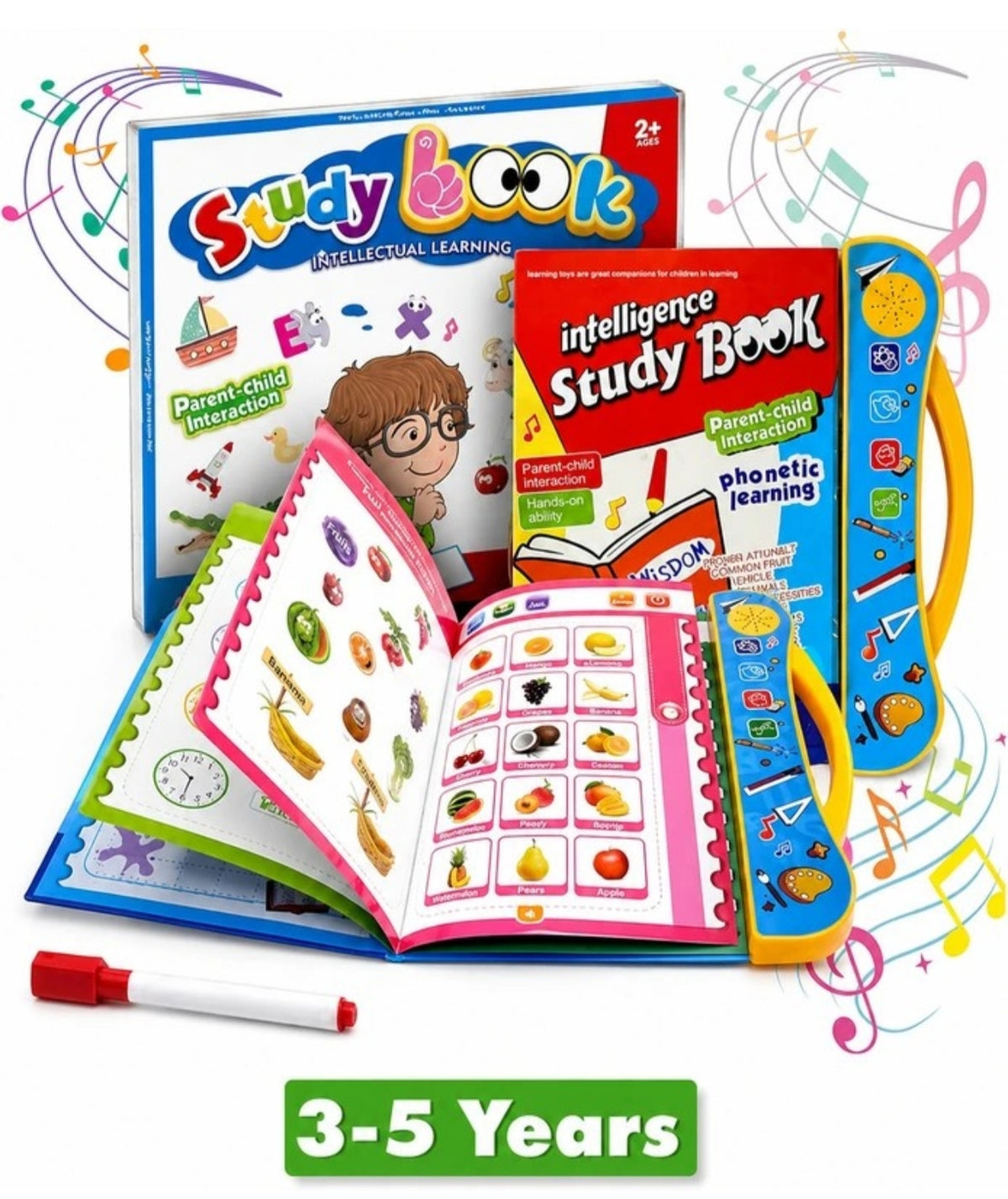 Kids Intelligent Study Book with Interactive Talking Pen | Early Learning Educational Book for Children